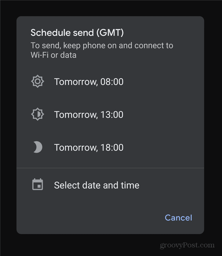 Comment planifier le calendrier des messages texte Android