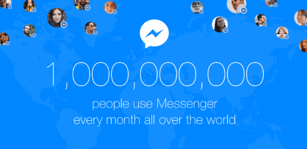 facebook messenger un milliard d'utilisateurs