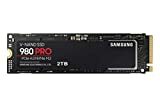 SAMSUNG 980 PRO SSD 2 To PCIe NVMe Gen 4 Gaming M.2 Carte mémoire interne SSD, vitesse maximale, contrôle thermique, MZ-V8P2T0B