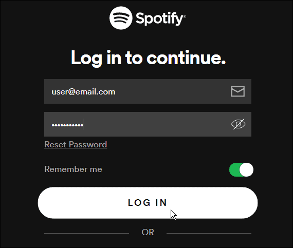 se connecter à Spotify