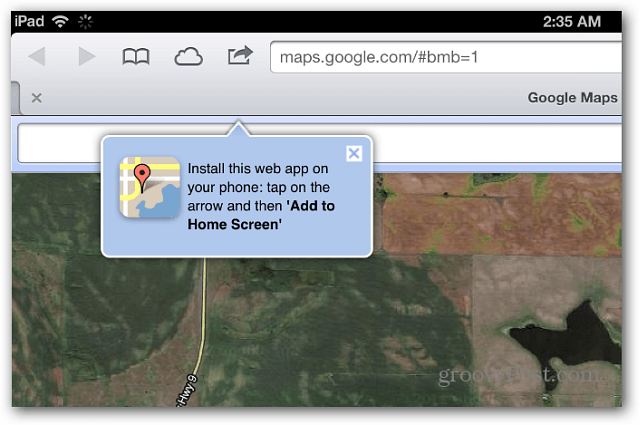 Google Maps dans Safari iOS 6