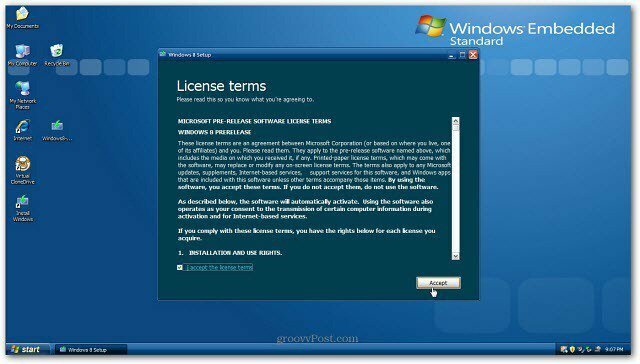 Comment mettre à niveau Install XP vers Windows 8