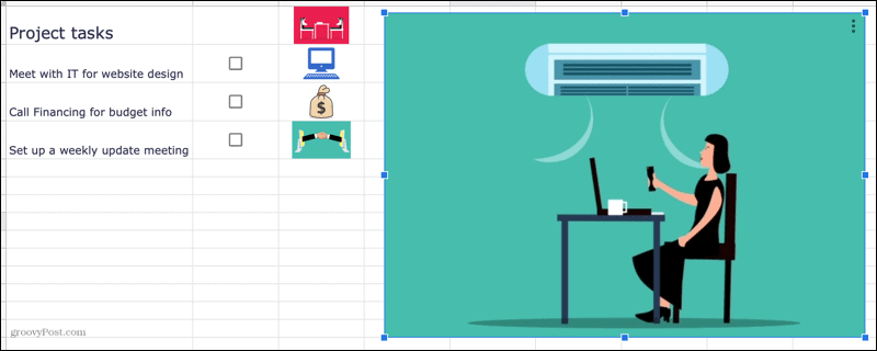 Image dans Google Sheets