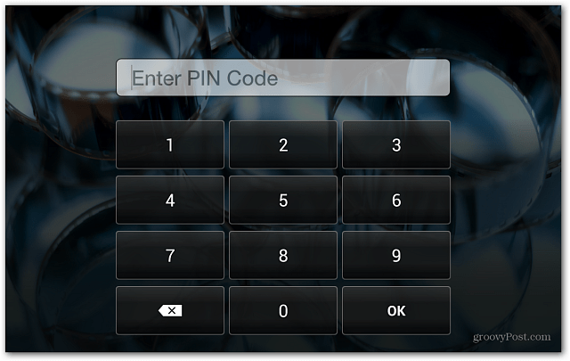 Écran de verrouillage Kindle Fire HD Entrez le code PIN
