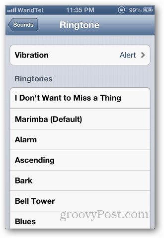 Utiliser la sonnerie personnalisée iPhone 3