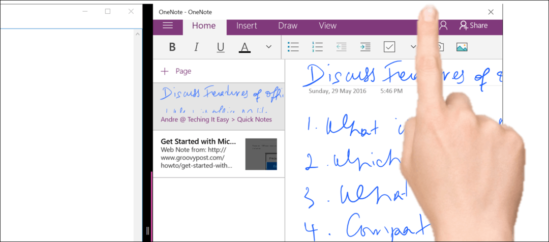 Travailler en mode tablette dans la mise à jour anniversaire de Windows 10