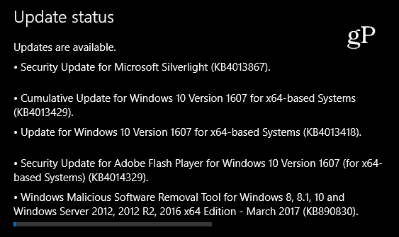 La mise à jour cumulative Windows 10 KB4013429 est disponible dès maintenant