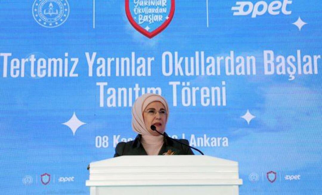 Emine Erdoğan a participé au programme promotionnel "Immaculate Futures Starts from Schools" !