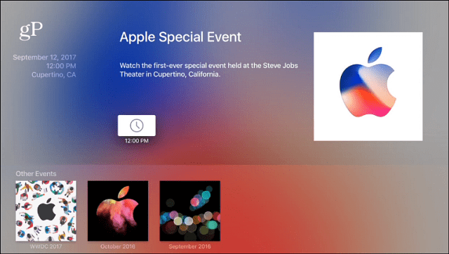 Événement spécial Apple Apple TV