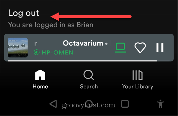 Obtenez Spotify sur un écran de verrouillage Android