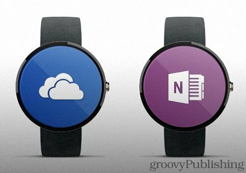 Applications de productivité Microsoft pour Apple Watch et Android Wear