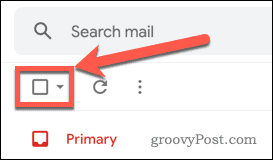 Bouton E-mail de sélection de Gmail