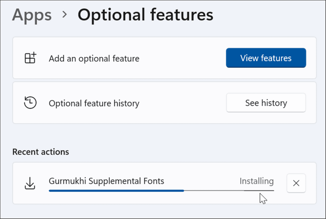 installation de la fonctionnalité optionnelle windows 11