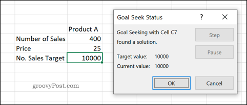 Un aperçu de l'outil de recherche d'objectifs dans Excel