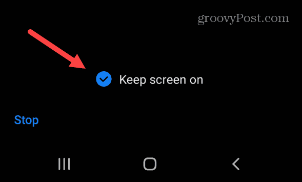 garder l'écran sur Android