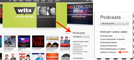 soumettre un podcast itunes