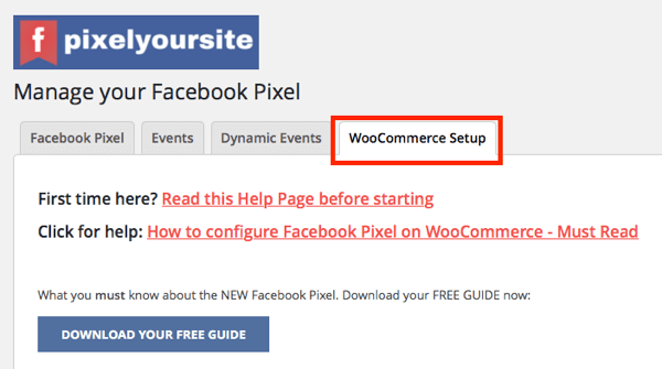 L'intégration WooCommerce du plugin PixelYourSite vous permet de configurer des événements de commerce électronique pour votre boutique.