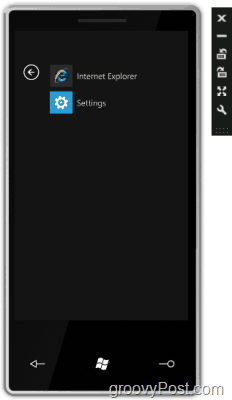 tester les fonctionnalités de base de Windows Phone 7
