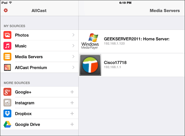 AllCast pour iOS diffuse du contenu multimédia sur Xbox, Roku, Chromecast et plus