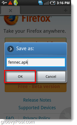 fennec.apk installateur android Firefox 4 beta