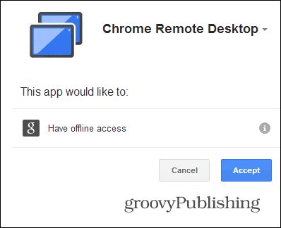 Autoriser Chrome Remote Desktop PC