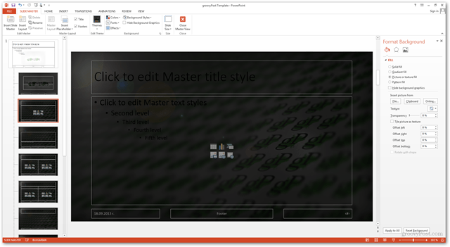 Modèle Office 2013 Créer Créer un design personnalisé POTX Personnaliser les diapositives Diapositive Tutoriel