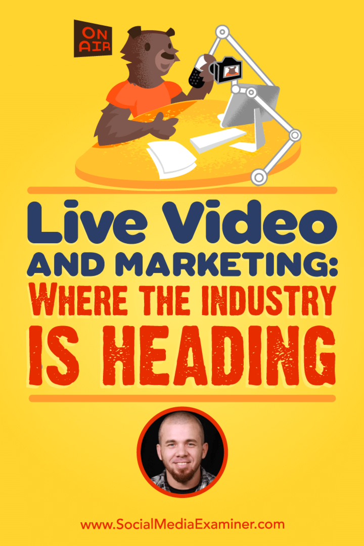 Vidéo en direct et marketing: où se dirige l'industrie, avec les idées de Brian Fanzo sur le podcast marketing des médias sociaux.