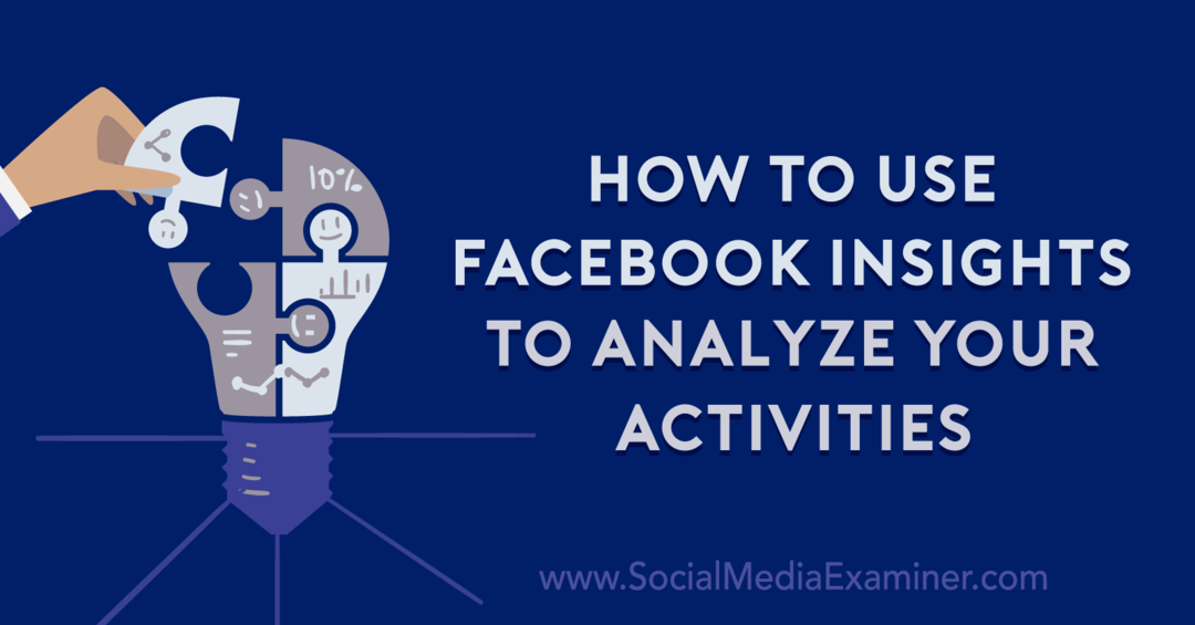 Comment utiliser Facebook Insights pour analyser vos activités: Social Media Examiner