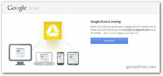 Google Drive n'est pas prêt