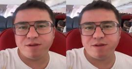 Les moments difficiles d'Ibrahim Büyükak dans l'avion! Surpris de ce qui s'est passé