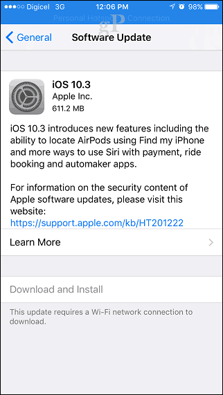 Apple iOS 10.3 - Devriez-vous mettre à niveau et qu'est-ce qui est inclus?