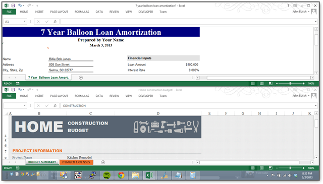 organiser les feuilles de calcul Excel horizontalement