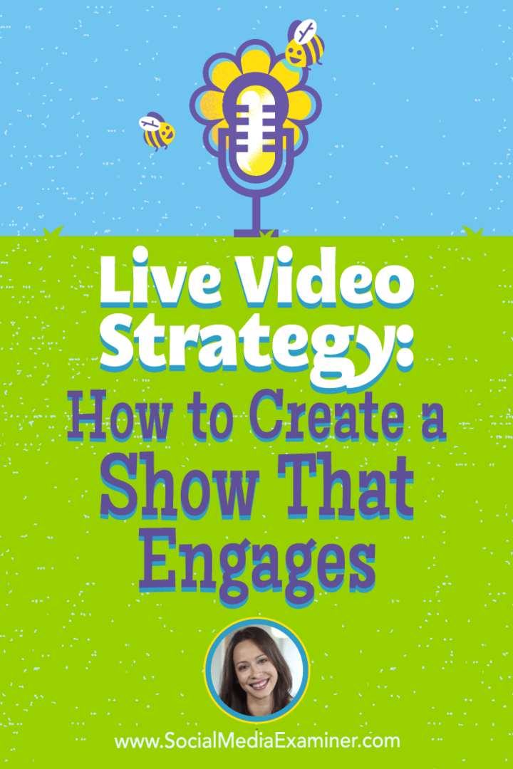 Stratégie vidéo en direct: Comment créer une émission qui engage: examinateur des médias sociaux