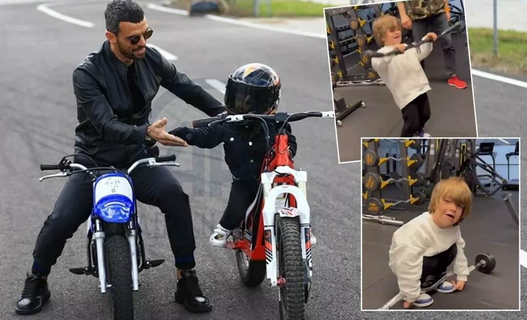 Zayn, le fils de Kenan Sofuoğlu, 4 ans, encore surpris