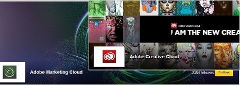 page de présentation Adobe