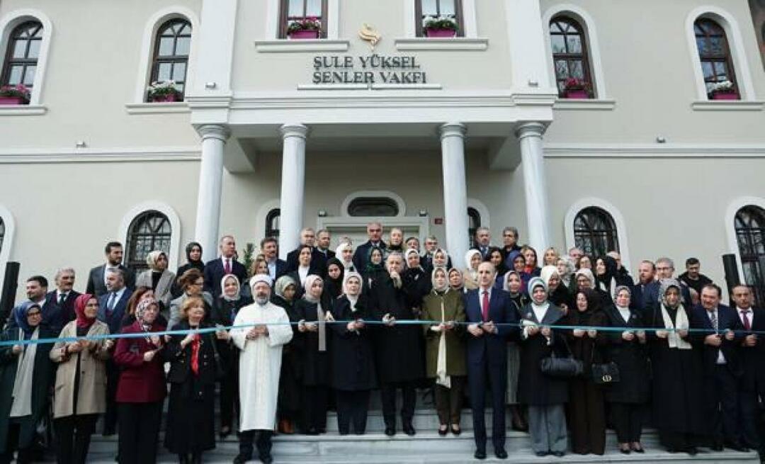 Ouverture du bâtiment de service de la Fondation Şule Yüksel Şenler sous la direction du président Erdoğan