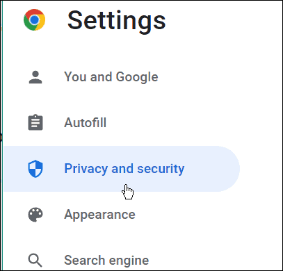 Confidentialité et sécurité Chrome