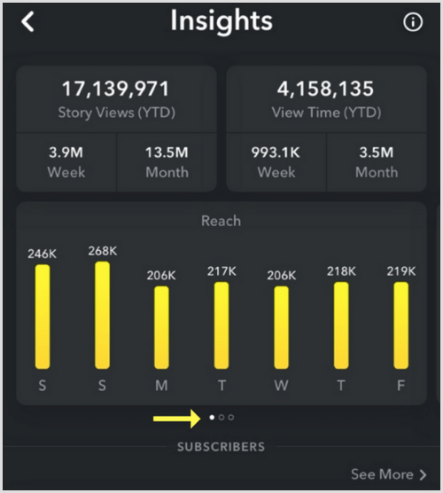 Audience de Snapchat Insights