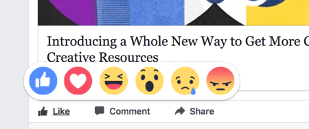 Les réactions de Facebook affectent légèrement plus le classement de votre contenu que les likes.