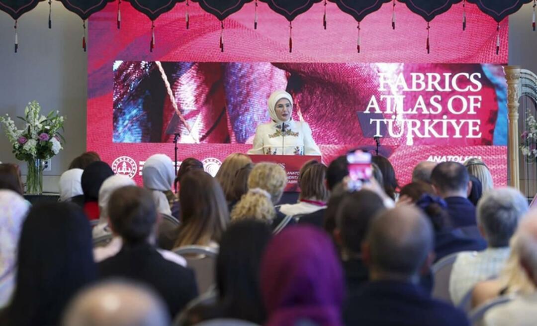 La Première Dame Erdoğan a rencontré les épouses des dirigeants à New York: les tissages anatoliens étaient éblouissants