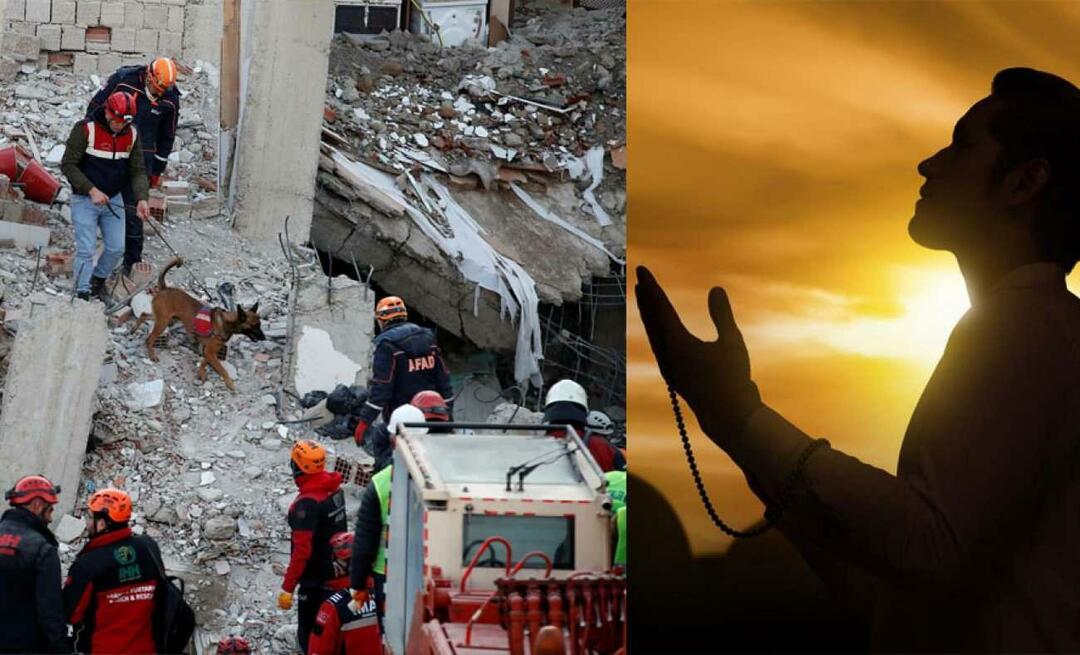 Quelles prières sont faites pour ceux qui sont sous les décombres du tremblement de terre ?