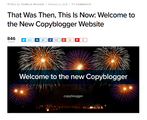 retour des commentaires du copyblogger