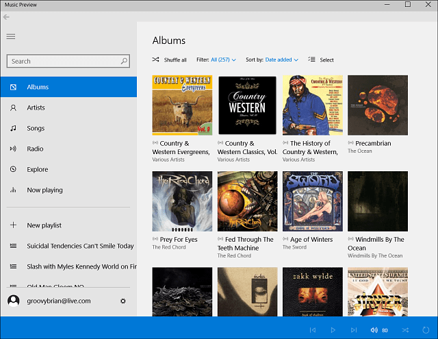 Microsoft lance des applications d'aperçu musical et vidéo pour Windows 10