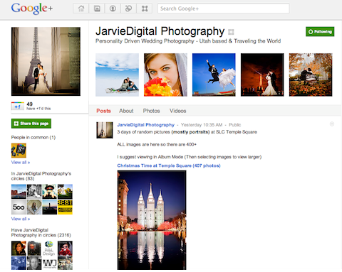 page google + jarvie