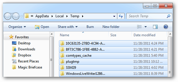 Windows: Nettoyez les fichiers temporaires qui ne sont pas nettoyés par le disque