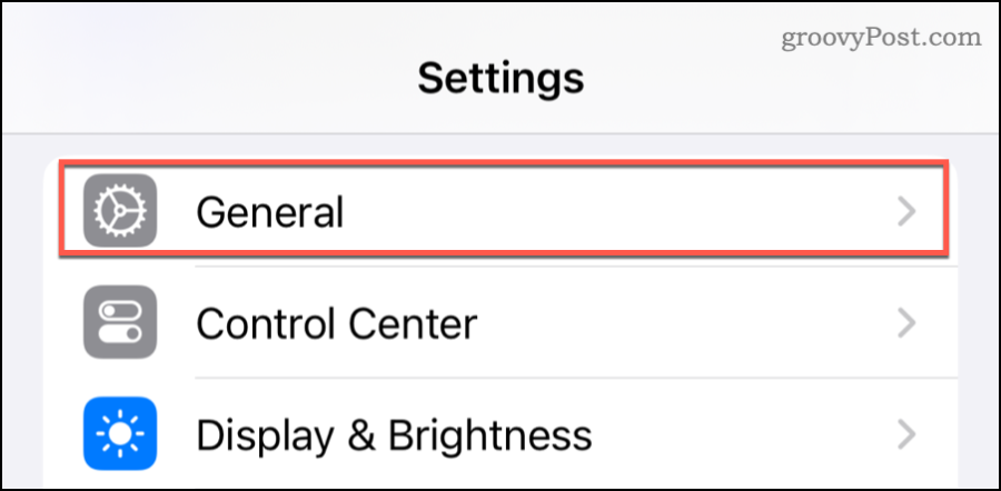 Paramètres - Général pour désactiver NameDrop sur iPhone