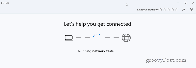 Outil de dépannage réseau en action sur Windows 11