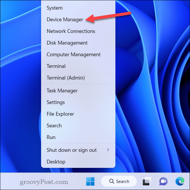 Ouvrez le Gestionnaire de périphériques dans Windows 11