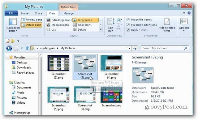 Comment faire une capture d'écran dans Windows 8