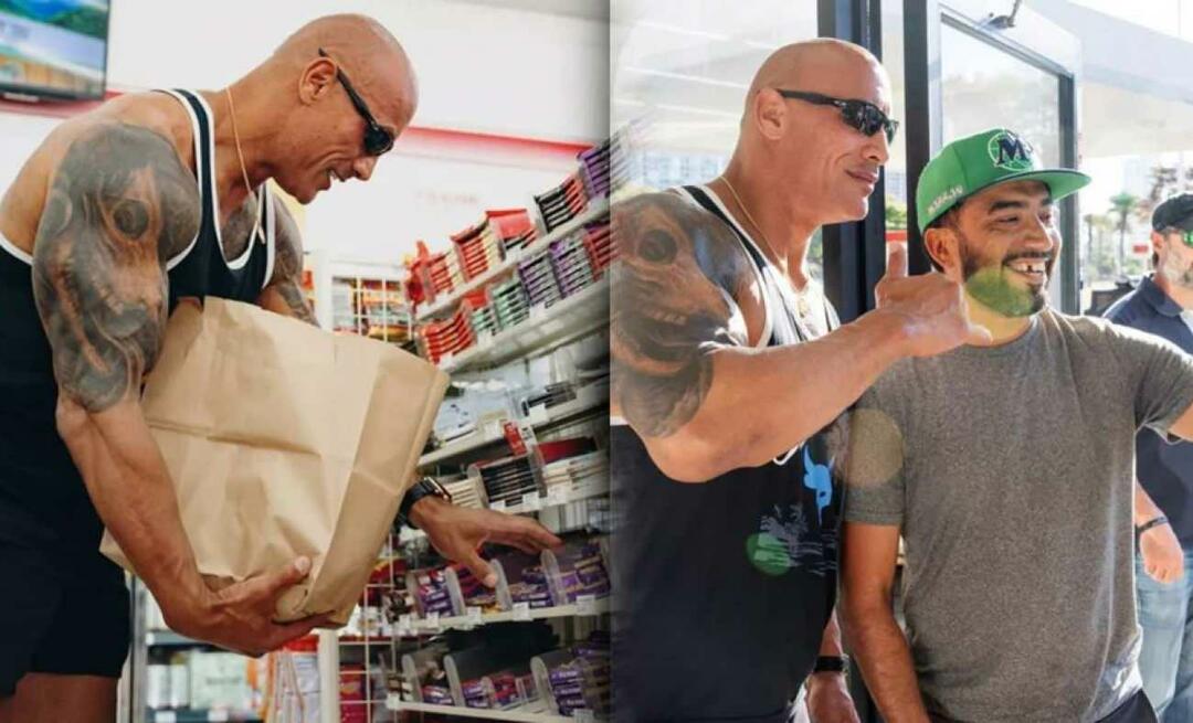 Il est entré dans le magasin où il volait il y a des années, maintenant en star! Dwayne Johnson à l'épicerie...